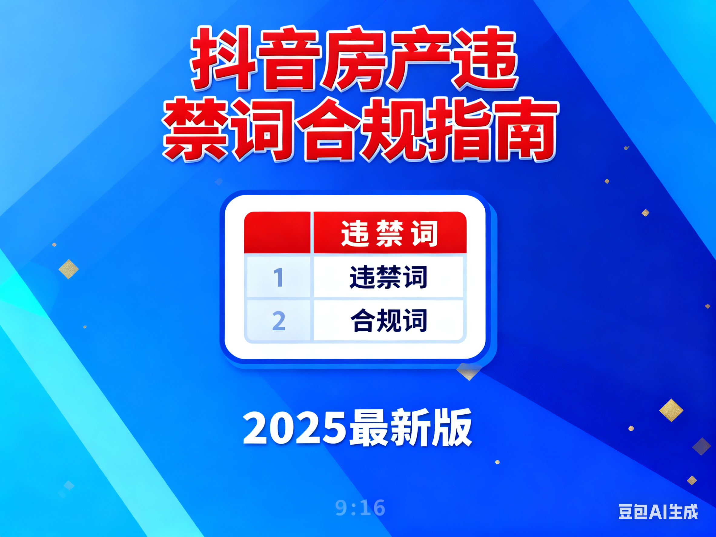 抖音最新房产违禁词①